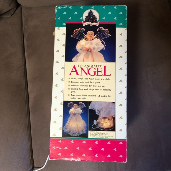 Holiday Classics treetop/tabletop animated Angel Figurine - Picture 12 of 12